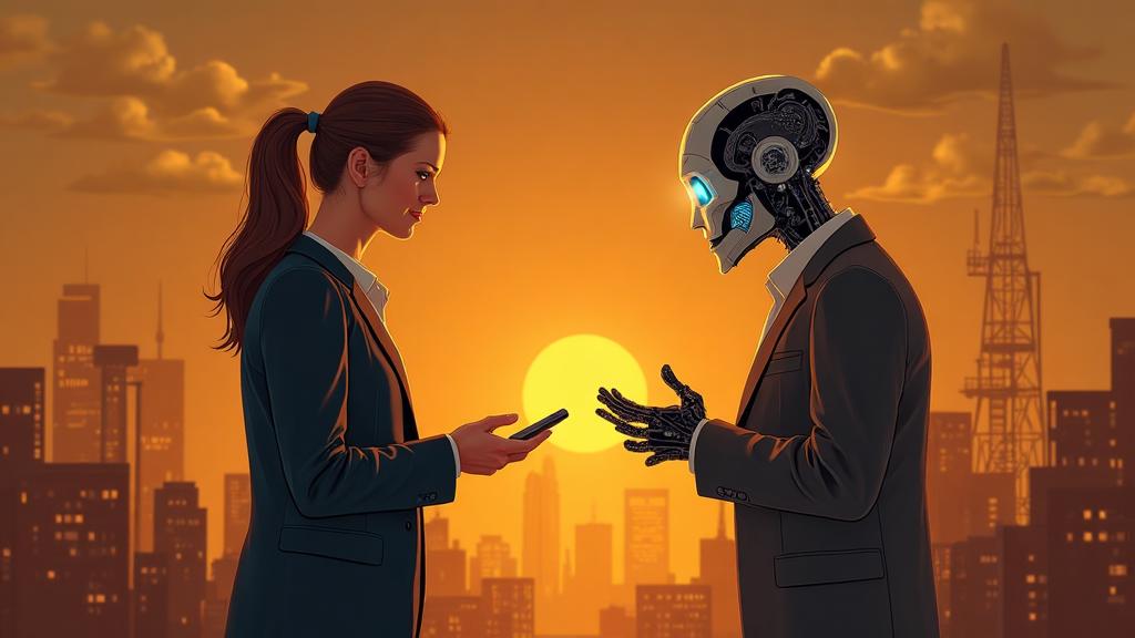 SDR and AI collaboration illustration showing augmented sales development