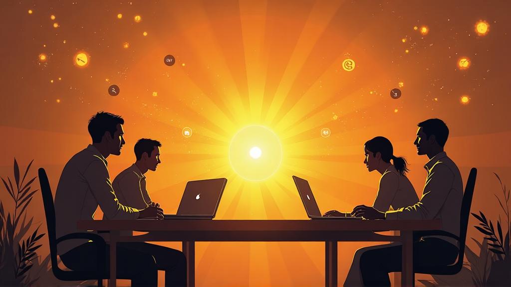 Small team success story infographic comparing 3-person AI team vs 20-person SDR organization